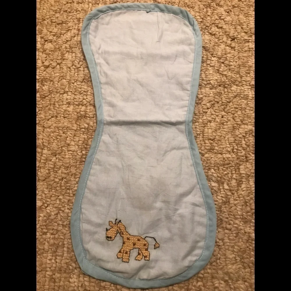 Rare Vintage 1960’s Baby Nursery Burp Cotton Cloth